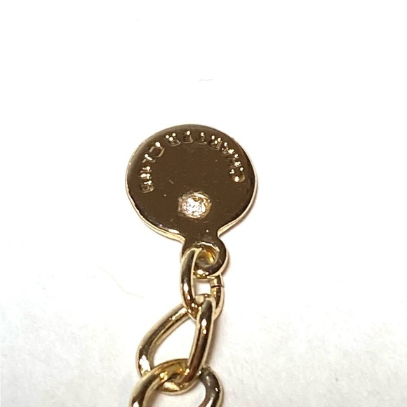 Charter Club Necklace Gold Tone Chains Acrylic Links 36”+ 2.5” - Picture 5 of 6